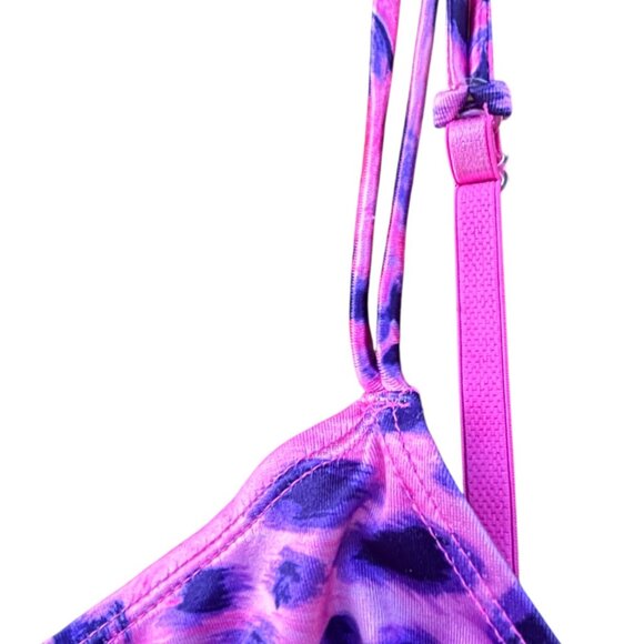 Vintage Y2K Frederick's of Hollywood Babydoll Leopard Print Cami L Stretch Satin - Picture 5 of 8